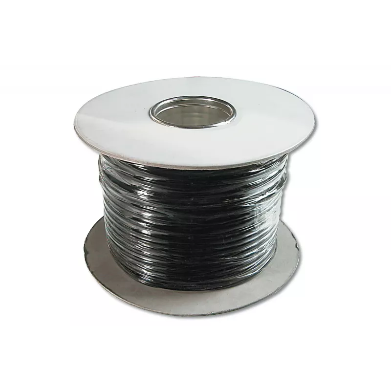 Flaches Telefoninstallationskabel Digitus AK-460701-100-S RJ11 100m Schwarz