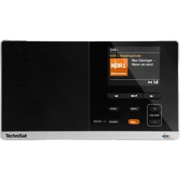 DAB-Radio TECHNISAT Digitradio 215 NDR 1 Dabbi Edition – tragbares Digitalradio, schwarz/silber