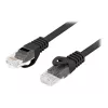 Patchkabel Cat.6 UTP LSZH CU 1m schwarz Fluke getestet