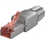 Netzwerkkabel Goobay CAT 6 feldkonfektionierbarer RJ45-Stecker STP 5,0–8,5 mm