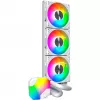 360mm Radiator Montech HyperFlow ARGB 360 White — 360mm Flüssigkeitskühlungsradiator für PC
