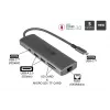 Alcasa HUB-C001A Interface-Hub USB Typ-C 5000 Mbit/s Anthrazit