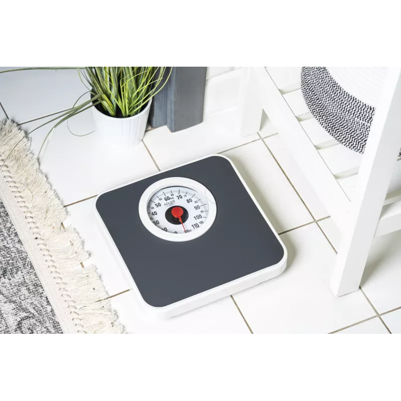 Mechanische Personenwaage Adler AD 8178 – max. 120 kg, Genauigkeit 1 kg, schwarz