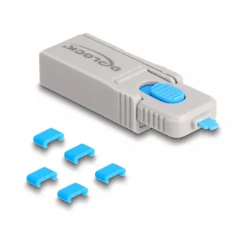 Port blocker DeLOCK 20926 USB Type-C 5 Stück + Schließwerkzeug