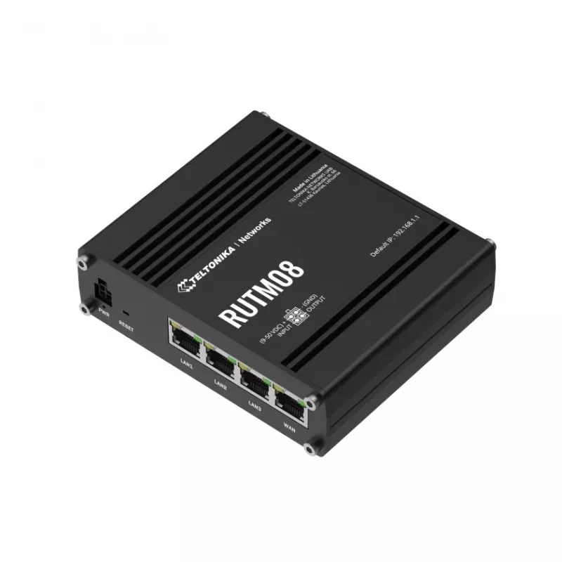 Teltonika RUTM08 kabelgebundener Router Gigabit Ethernet Schwarz