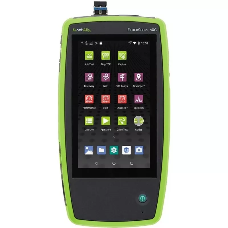 Netzwerktestgerät Fluke Networks EtherScope nXG EXG-300 – Tri-Band-Wi‑Fi (2,4/5/6 GHz), RJ-45, USB-A/C, batteriebetrieben, 5-Zoll-LCD