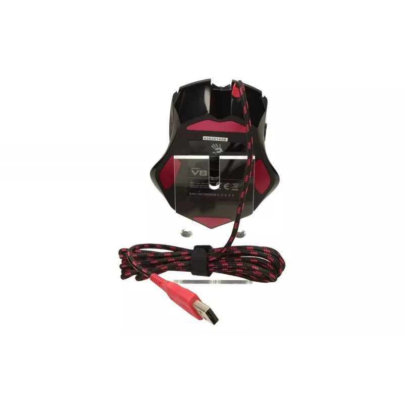 Gaming-Maus A4Tech Bloody V8m — 3200 DPI, 8 Tasten, V-Track optisch, USB Typ-A, schwarz