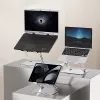 Laptop-Ständer MEDIA-TECH MT2661 — höhenverstellbar, faltbares Aluminium-Design für Notebooks bis 17 Zoll