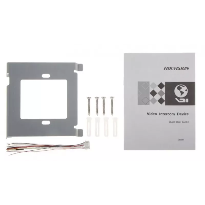 Video-Gegensprechanlage Hikvision DS-KH8350-TE1 7 Zoll IPS-Touchscreen, PoE, SIP, MicroSD-Steckplatz, 1024×600, Aluminiumgehäuse, Schwarz