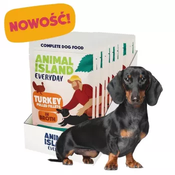 ANIMAL ISLAND Putenfilets in Brühe für Hunde 10x150g