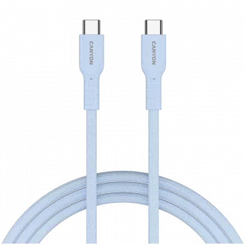CANYON Kabel OnWire 60CL C-C 60W COLOR Geflochten 1m Hellblau
