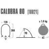 Kuppel-/Igluzelt High Peak Calobra 80 — Grau, 2000×1200×900 mm, Polyester-Bodenplane, Fiberglasstangen
