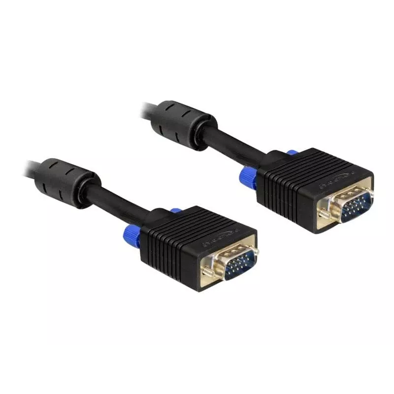 VGA-Kabel DeLOCK 5m, VGA (D-Sub) Schwarz, 82559