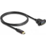 DeLOCK SuperSpeed USB 10 Gbps Kabel USB Typ-C Stecker auf USB Typ-A Buchse 1 m schwarz