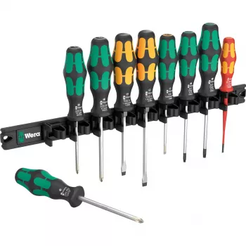 Wera 9650 Magnetschiene Kraftform Schraubendrehersatz, 9-teilig (05051012001)