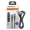 Qoltec Kabel USB 2.0 Typ C auf USB 2.0 Typ C 100W QC 3.0 PD 1m Schwarz