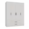 Topeshop ROMANA 160 BIEL KPLB bedroom wardrobe/closet 11 shelves 4 Tür(s) weiß