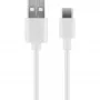 Wentronic 59130 2m USB A USB C Stecker Stecker Weiß USB-Kabel (59130)