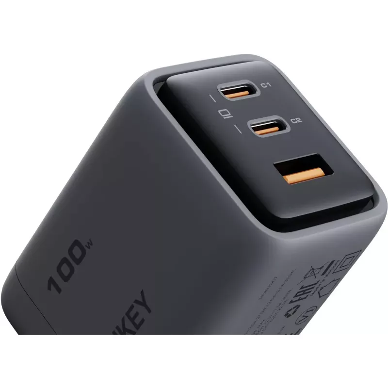 Comet Mix 3 Wall Charger PA-C5 3xUSB (2xUSB-C und 1xUSB-A) 100W 5A QC5.0 PD3.0 AFC PPS FCP SCP