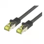 Netzwerkkabel M-Cab CAT7 S-FTP PIMF RJ-45 15m Schwarz