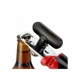 Deckelöffner Tefal K20705, ergonomisches Design, rutschfester Griff, schwarz, 464 g, spülmaschinengeeignet