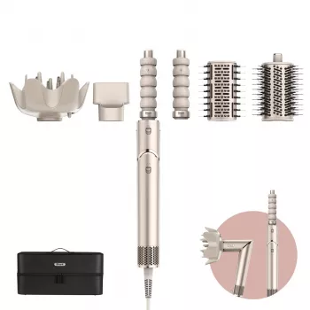 Shark FlexStyle 5-in-1 Air Styler & Haartrockner mit Auto-Wickel-Lockenwicklern, Flachbürste, Ovalbürste, Düsenaufsatz, Diffusor, Aufbewahrungstasche, ohne thermische Schäden