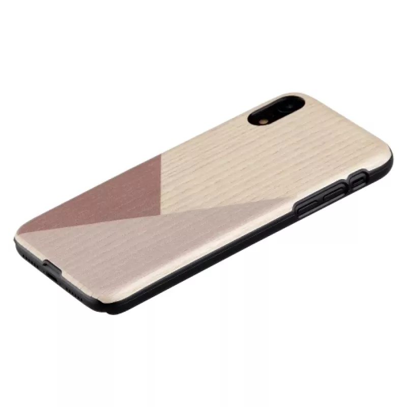 Smartphone-Hülle man and wood für iPhone XR – tulip Schwarz, schützende Hartschale