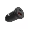 Autoladegerät FIXED FIXCC20N-CU-BK — USB-C- und USB-A-Anschlüsse, 20 W Ausgangsleistung, kompakter Kfz-Adapter