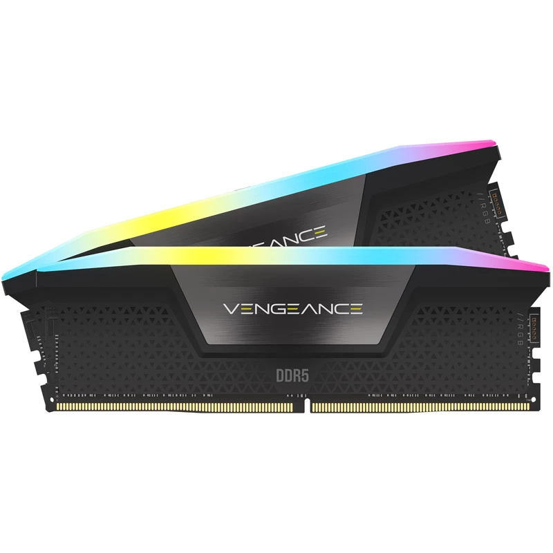 DIMM 64 GB DDR5-5600 (2x 32 GB) Dual-Kit, Arbeitsspeicher schwarz, CMH64GX5M2B5600C40, Vengeance RGB, INTEL XMP