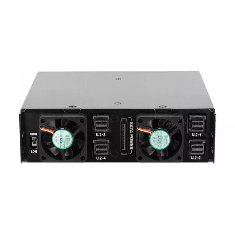 5.25? Wechselrahmen für 4 x 2.5? U.2 NVMe SSD mit abschließbaren Trays