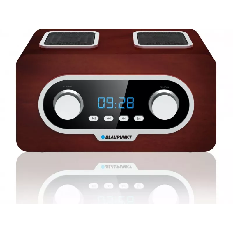 Tragbares Radio BLAUPUNKT PP5.2BR — FM-Taschenradio, 60 Senderspeicher, USB/MP3, AUX, wiederaufladbarer Akku 1000 mAh, 3 W RMS, Bronze