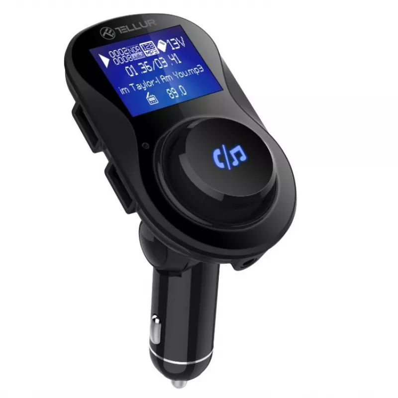 FM-Transmitter Tellur FMT-B3 mit 3,5-mm-Klinke und USB-Stromversorgung