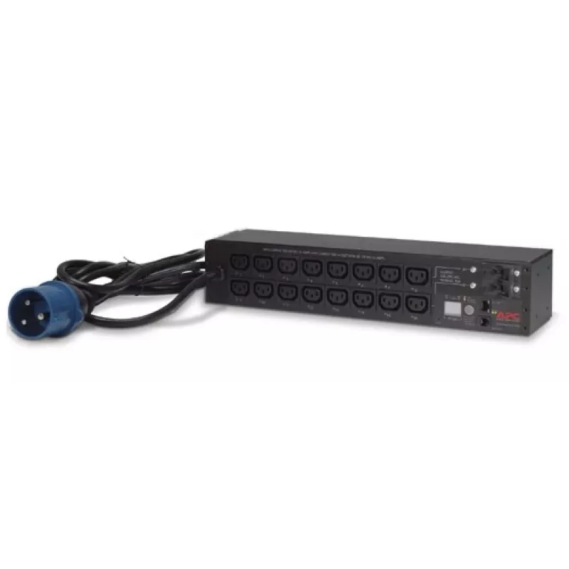 Stromverteilungseinheit APC AP7922B — 16 C13 Steckdosen, gemessene und schaltbare PDU, 2U, 200–230 V, 32 A, 3,05 m Kabel, Schwarz