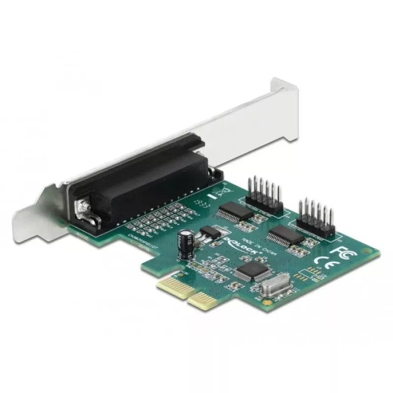 DeLOCK - Adapter Parallel/Seriell - PCIe 1.1 Low-Profile - parallel x 1 + Seriell x 2 (90413)