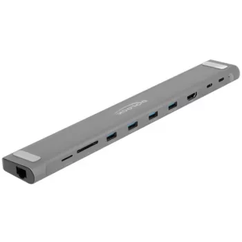 DeLOCK USB Type-C schlank Docking Station 4K HDMI USB 3.2 Gen 1 LAN SD PD 3.0
