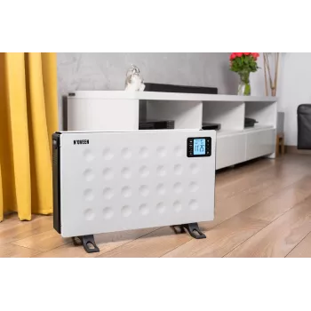 Konvektor-Elektroheizgerät NOVEEN CH8000 — 2000 W, 3 Leistungsstufen, Timer, Fernbedienung, weiß