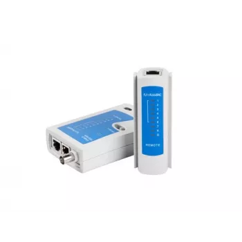 Lanberg NT-0401 Netzwerkkabeltester UTP/STP Kabeltester Blau, Weiß