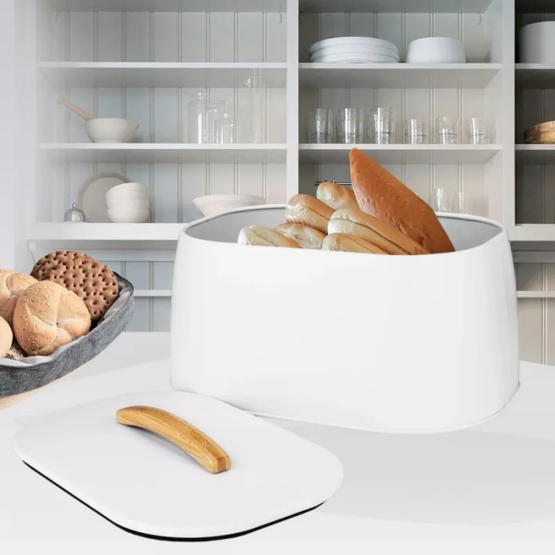 Brotkasten Maestro MR-1675-WHITE — weißer Brotkasten