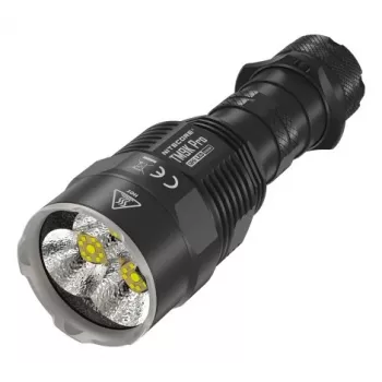 Handtaschenlampe Nitecore TM9K PRO – 9900 lm, USB-aufladbar, IP68, 133 mm, 227 g, Aluminium, Schwarz