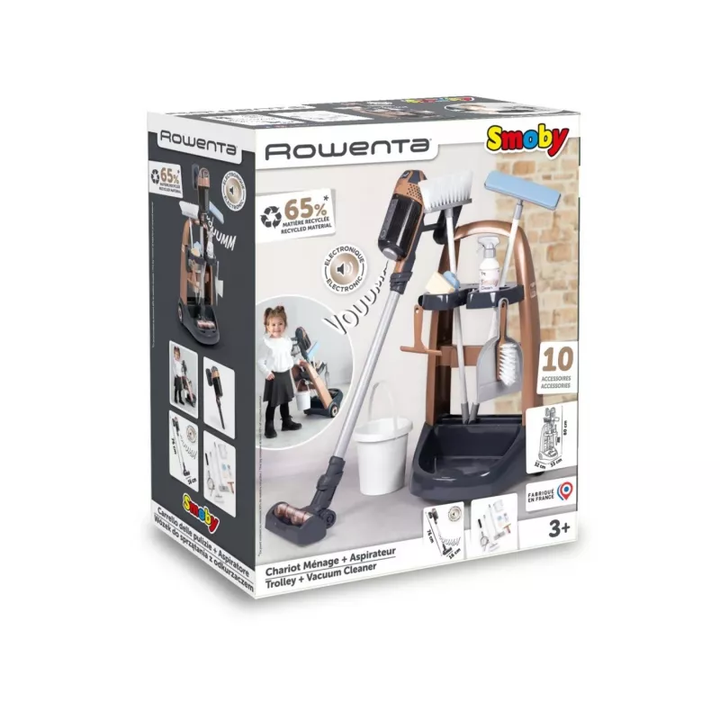 Putz-Trolley Rowenta + Staubsauger