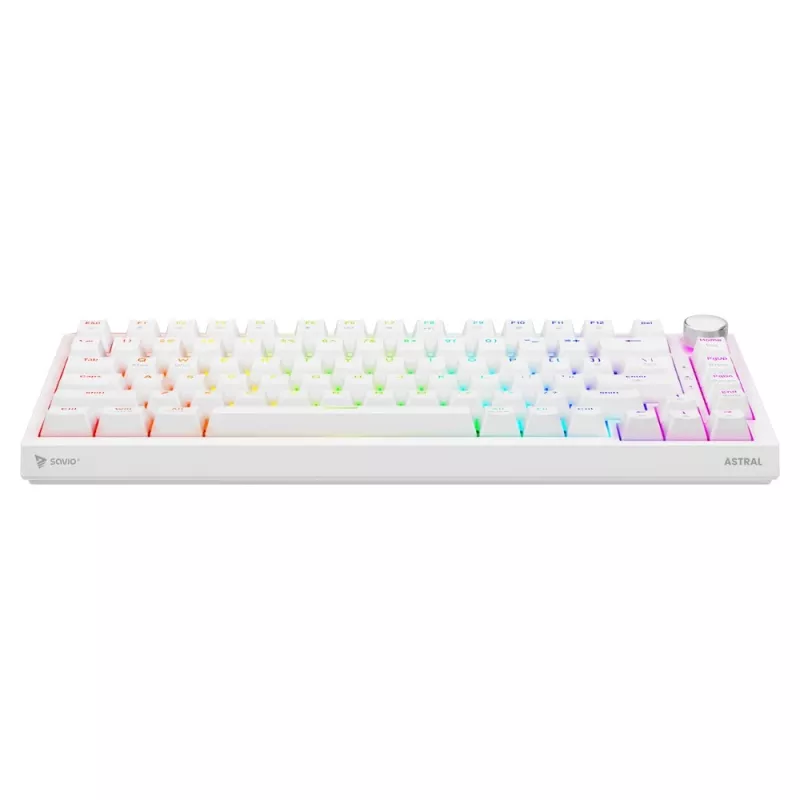 Savio ASTRAL WHITE JADE Tastatur Gaming USB QWERTY US International