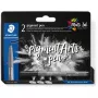 Filzstift Staedtler Pigment Arts Intensiv Pen Schwarz 2 Stück