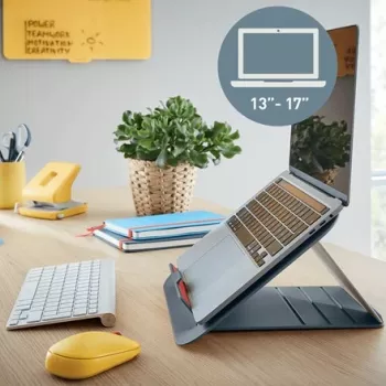 Leitz Ergo Cosy Verstellbarer Laptopständer, 80 % recycelter Kunststoff