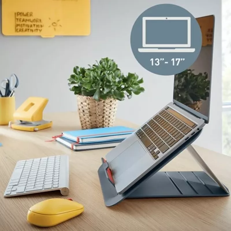 Leitz Ergo Cosy Verstellbarer Laptopständer, 80 % recycelter Kunststoff