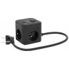 Mehrfachsteckdose Kerg SMART – 3 AC-Steckdosen Typ F mit 3 USB (2×A + 1×C), 1,5 m Kabel, 16 A 230 V, schwarz