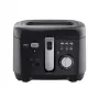ELDOM Fryer FREET, 2,5 L, 400 g Pommes, Temperaturregler, herausnehmbarer Öltank, Schwarz