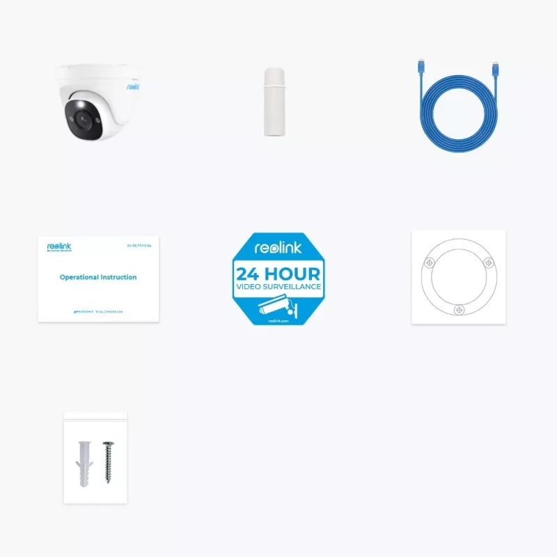 Reolink P334 - Smarte 4K 8MP Ultra HD Outdoor PoE Sicherheitskamera unterstützt 256GB & Personen/Fahrzeuge/Haustiererkennung