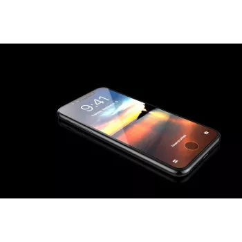 Displayschutzfolie aus gehärtetem Glas Devia Van Entire View für iPhone XR 6,1 Zoll – Schwarz
