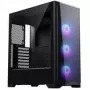 PHANTEKS Eclipse G370A PC-Gehäuse, Midi-Tower, SSI-EEB, RGB, gehärtetes Glas - inklusive 3x 120-mm-Lüfter, schwarz