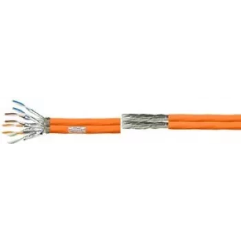 LogiLink Professional - Kabel auf Rolle - 100 m - 7,5 mm - SFTP, PiMF - Cat.7 Rohkabel - halogenfrei, robust, Duplex - orange